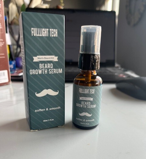 Fullight Tech Beard Oil Men's Beard Kit Soften & Smooth, 1 fl oz / 30 mL SEALED