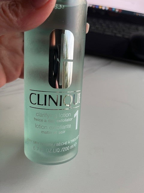 Clinique Clarifying Lotion # 1 for Dry to Very Dry Facial  Skin 6.7oz/200ml NEW