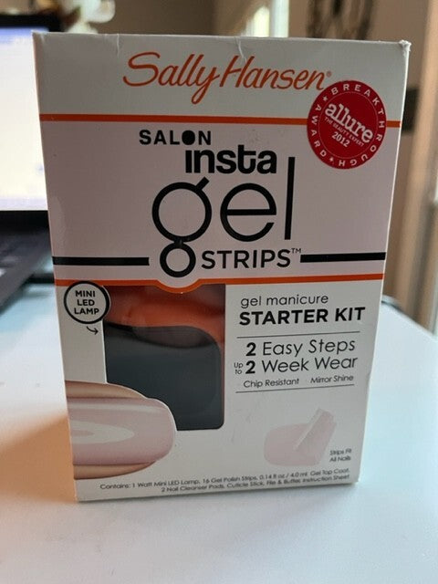 Sally Hansen Salon Insta Gel Strips Gel Manicure & 2 Gel Strips, Shell we Dance