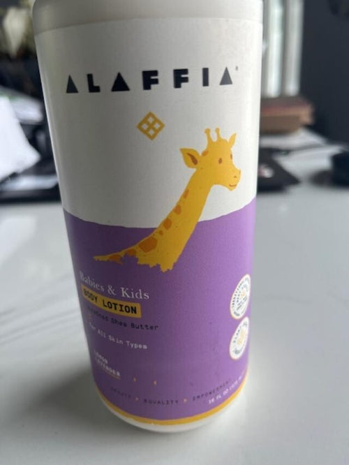 Alaffia Babies & Kids Body Lotion Lemon Lavender w/Shea Butter 16oz 02/26 SEALED