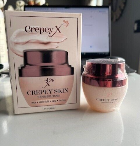 Crepey X Crepey Skin Treatment Cream Neck/Decollete/Face/Hands 1.7 oz SEALED
