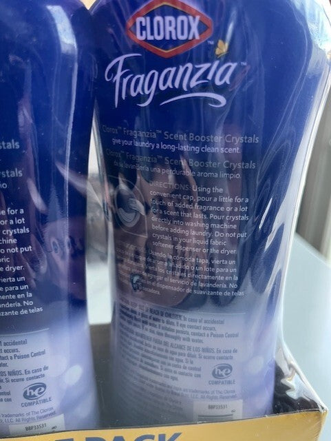 Clorox Fraganzia In Wash Scent Boost Crystals DREAMY JASMINE Scent 36 oz 2 Pack
