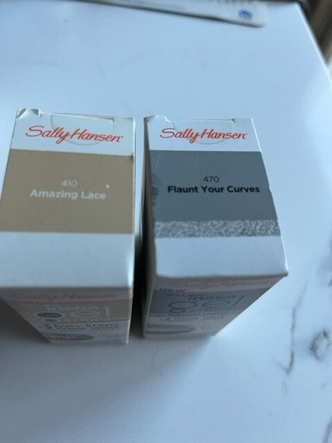 Sally Hansen Salon Insta Gel Strips Gel Manicure Starter Kit w/2 Gel Strips NIB