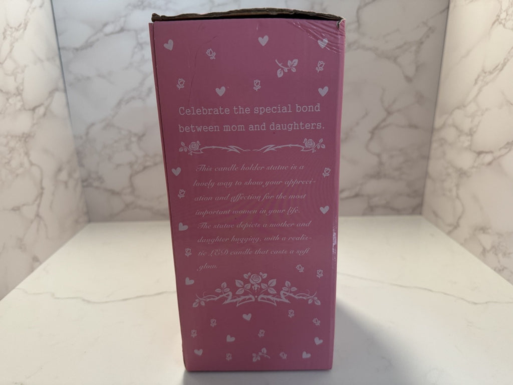 iStatue Lighted LED Candle Holder Statue NIB Light & Love Mom & Daughter NIB