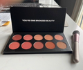 BH Cosmetics Essential 10 Color Bronzer/Blush  Contour  Palette w/Brush NEW