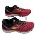Brooks Ghost 9 Women's Size 8.5 Running Shoes Pink Red Black, Pre-owned