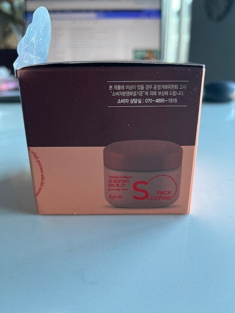 Esfolio Peptide Collagen Sleeping Pack Facial Cream Fine Lines 3.35oz Exp 10/26