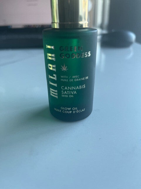 Milani Green Goddess Glow Oil Calms w/Sativa seed oil 1oz/30ml, Plant Base, NIB