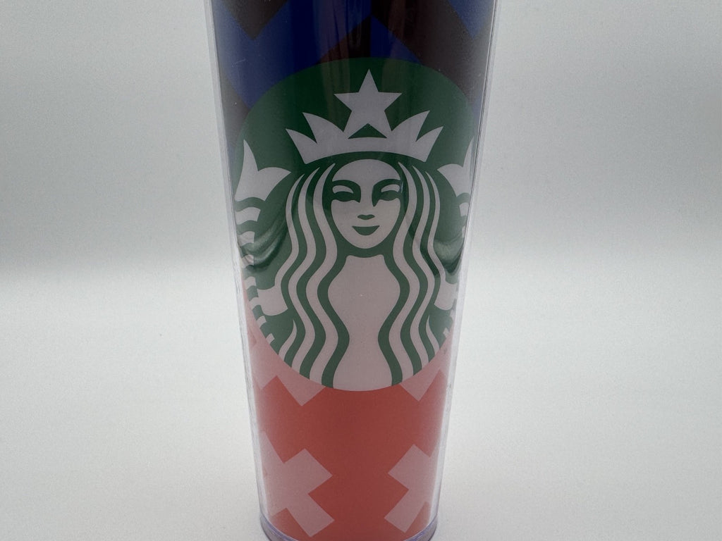 Starbucks 2021 Back To School Multicolor 24 Oz. Cold Cup Tumbler w/ Straw, NEW