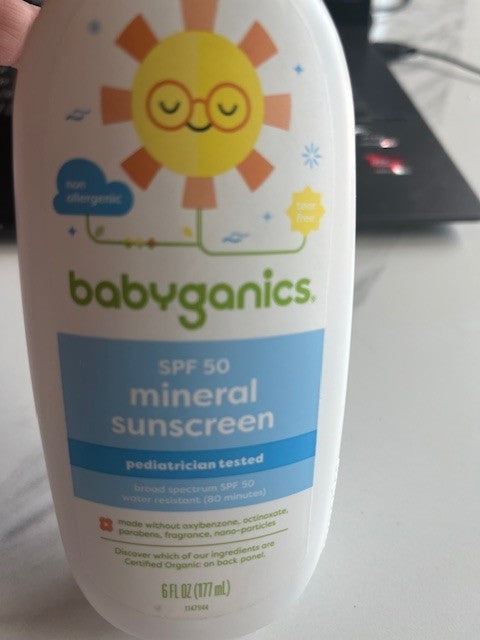 Babyganics Mineral-Based Sunscreen Spray SPF 50 Tear Free Water Resistant SEALED
