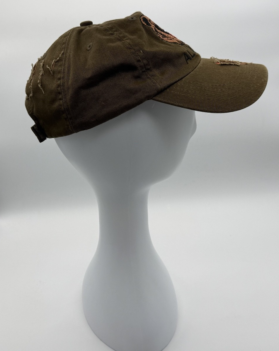 Arctic Circle Alaska Baseball Cap Hat Grizzly Bear Brown/Orange, Head Wear