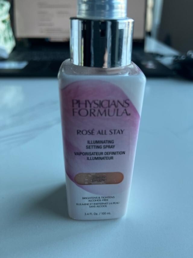 Physicians Formula 1043 Rosé All Stay Illuminating Setting Spray Tightens 3.4oz