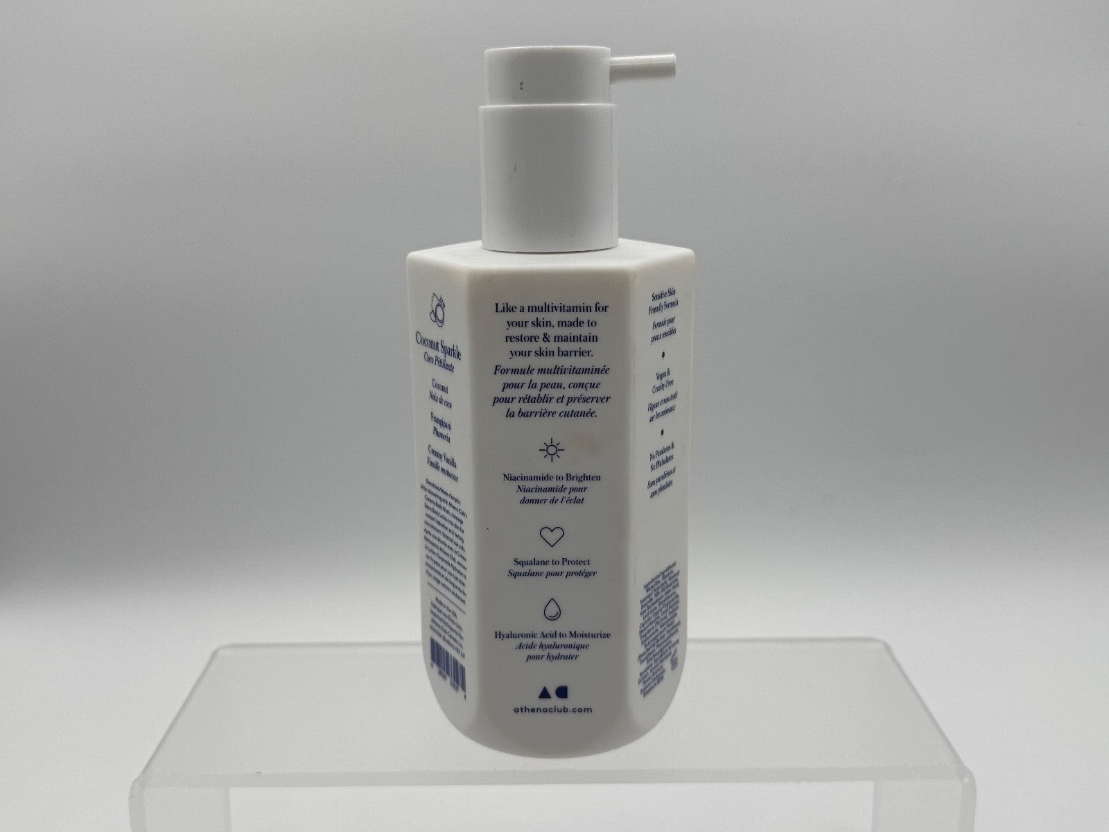 Athena Club Dewy Body Lotion, Coconut Sparkle, 12oz, Moisturizer, Hydrate NEW