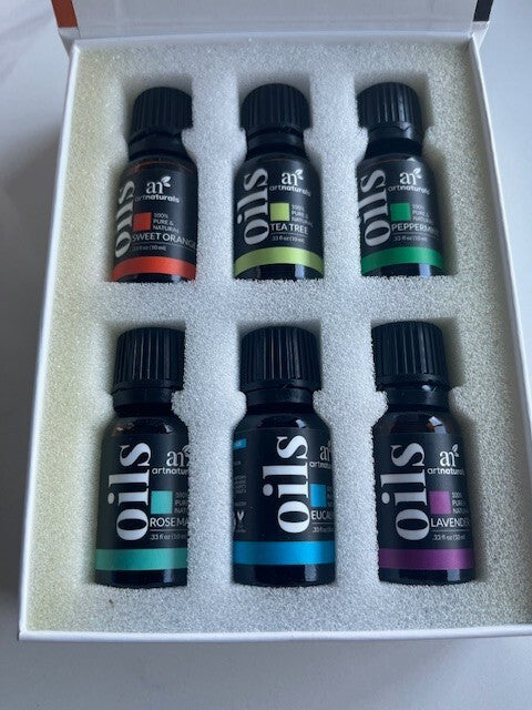 ArtNaturals Aromatherapy Top-6 Essential Oil Set, 100% Pure 6 x 10ml Bottles NIB