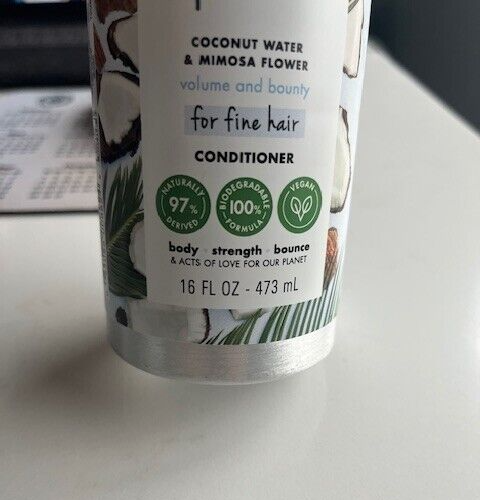 Love Beauty And Planet Conditioner, Coconut Water & Mimosa Flower, 16 Oz. NEW
