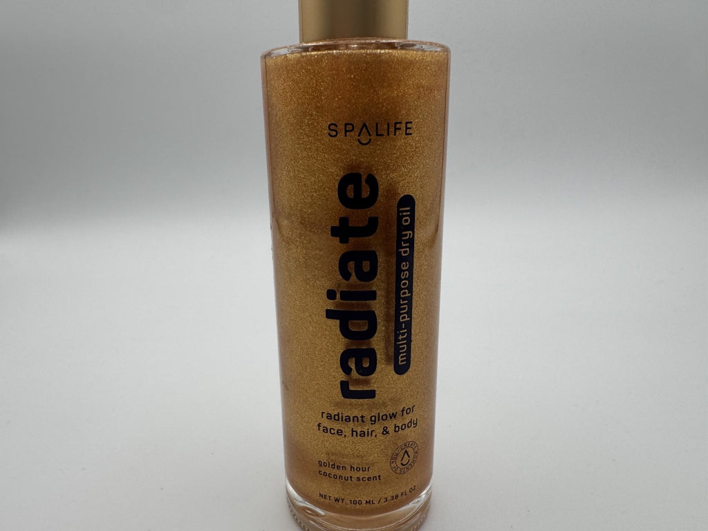 Spalife Radiate Multi-Ppurpose Dry Oil Radiant Glow for Face Hair & Body, NEW
