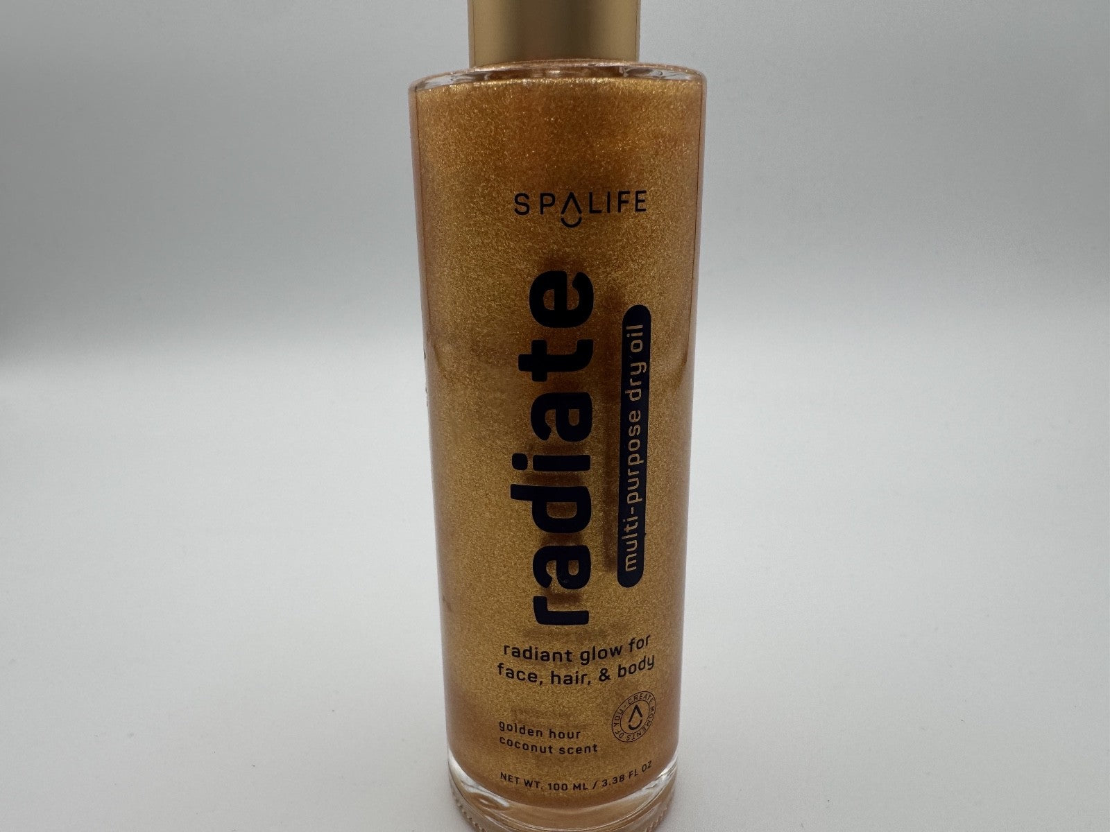 Spalife Radiate Multi-Ppurpose Dry Oil Radiant Glow for Face Hair & Body, NEW