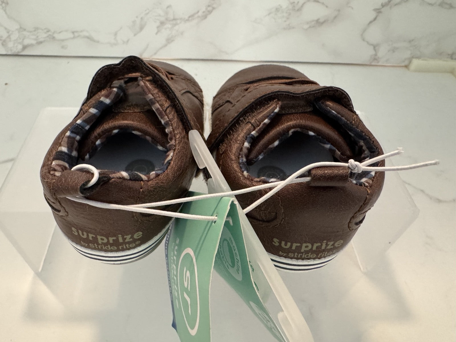 Surprize Stride Rite Stage 1 Shoe Size 12-18 Months Brown Soft Flexible NWT