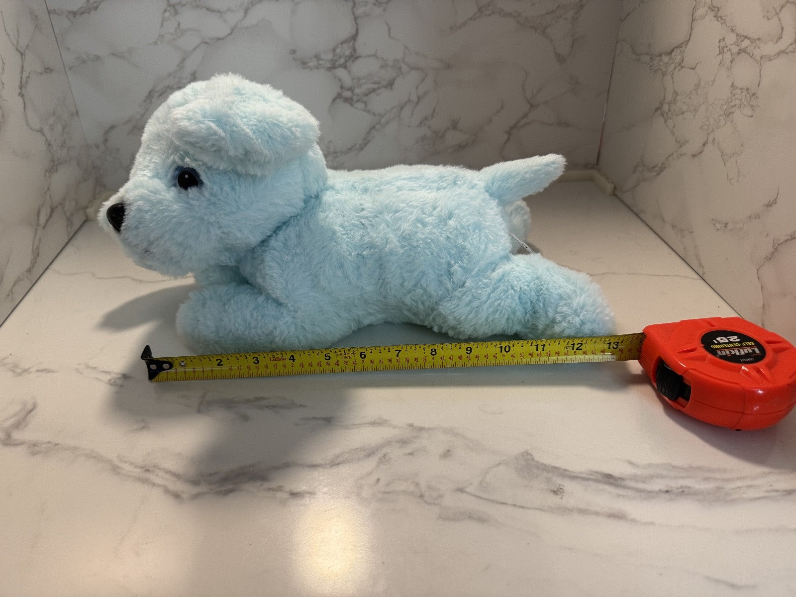 Yangzhou Step Toys & Gifts Plush Blue Dog 13" Lights Up, Confirmed Working