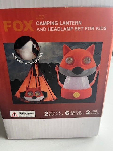 New Ozark Trail Outdoor Equipment 2-Piece FOX LED Lantern & Headlamp Set NIB