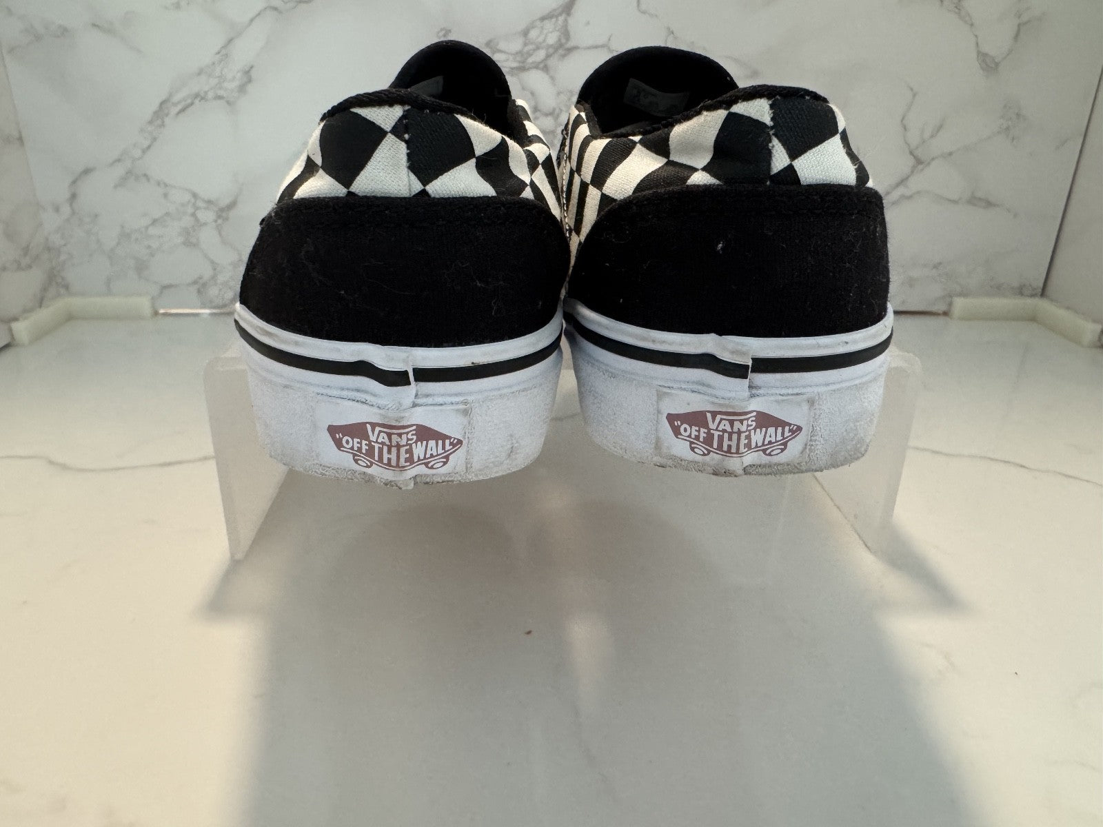 Vans Women's Floral Checked Canvas Skate Shoes, Size 6, Pre-owned, Excellent