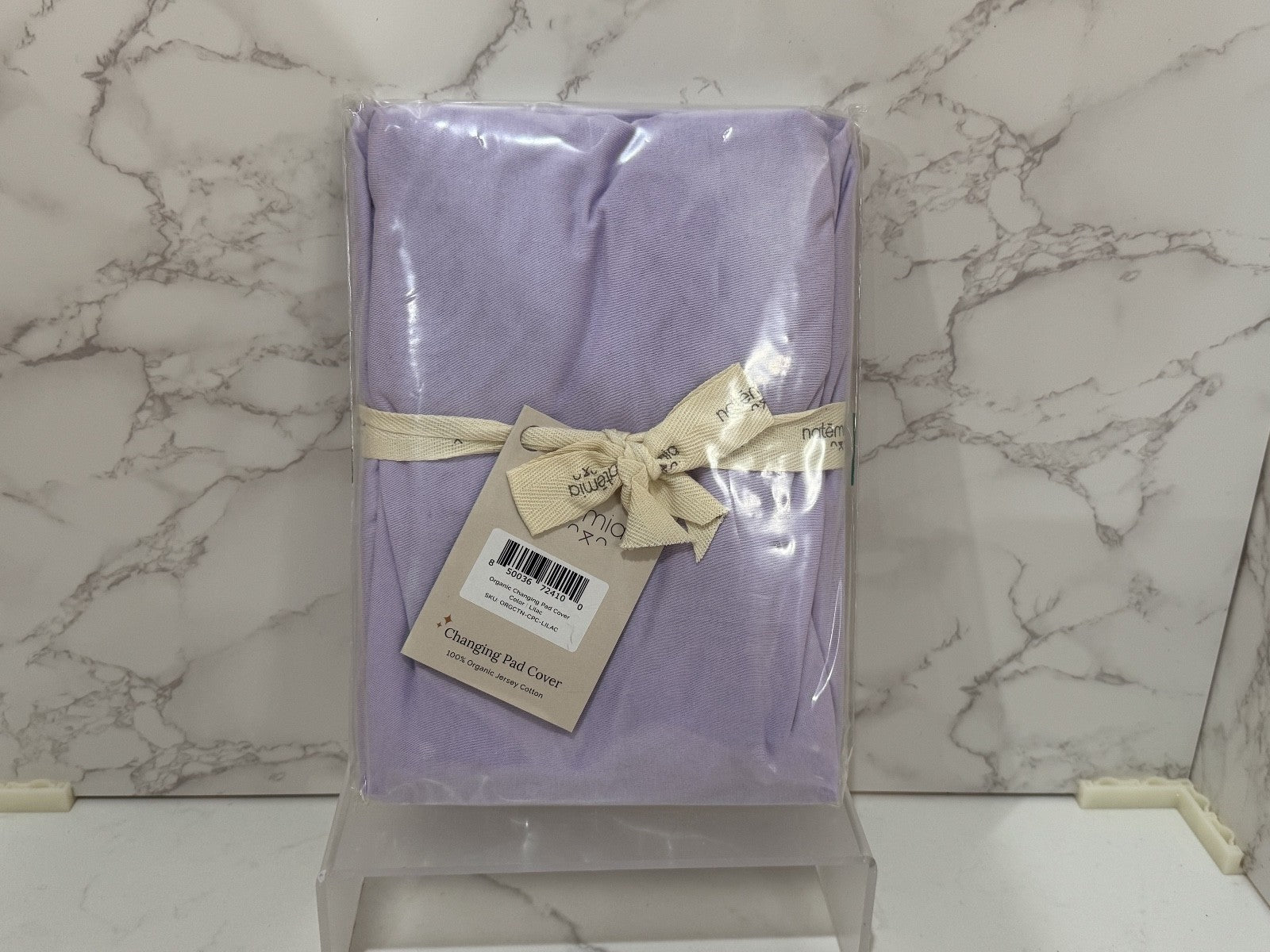 Natemia Lilac Organic Changing Pad Cover 100% Jersey Cotton 32"x17" Sealed New