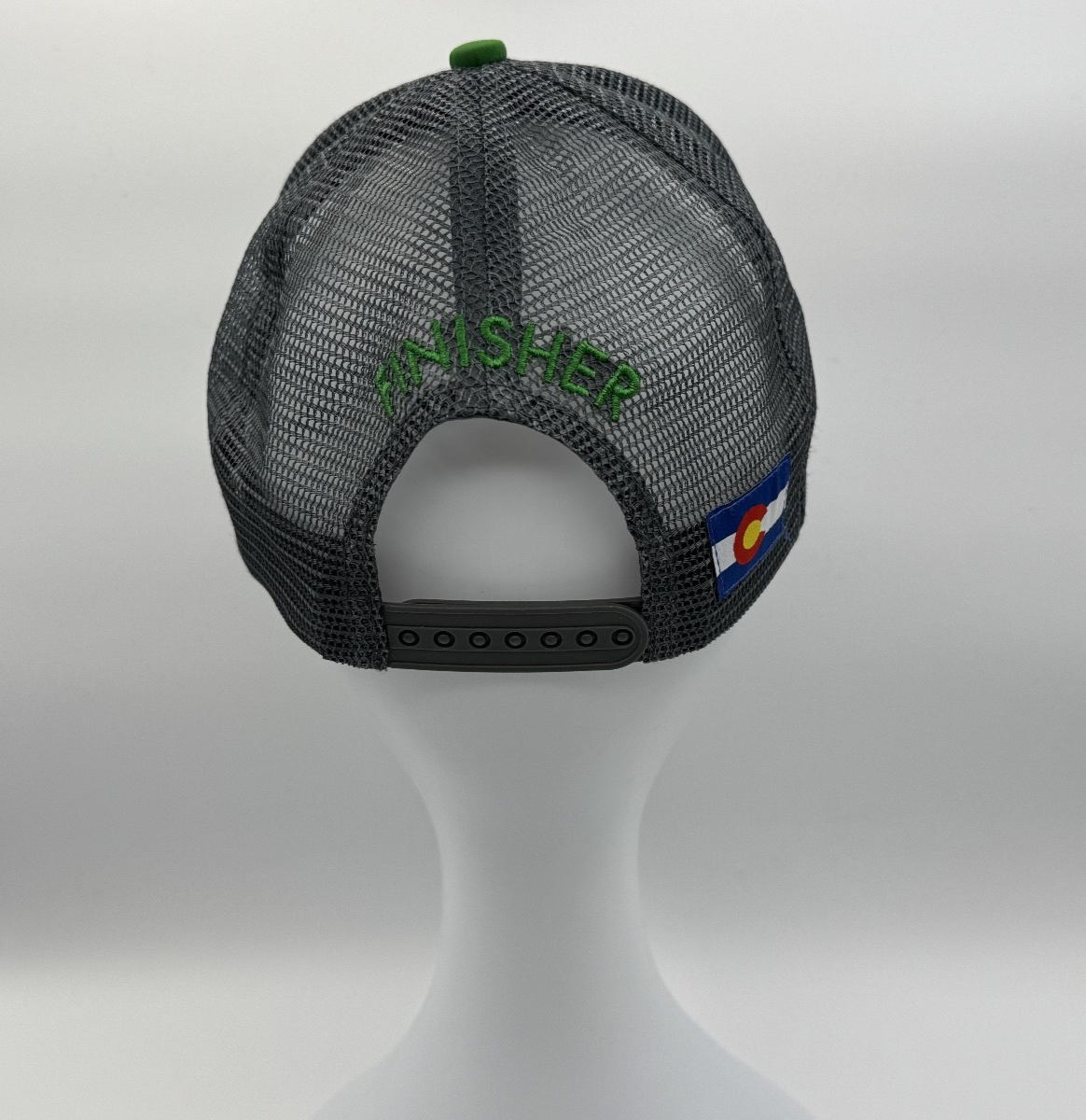 Boco Gear World Class Gravel Race SBT GRVL Finisher Trucker Hat, Green & Grey