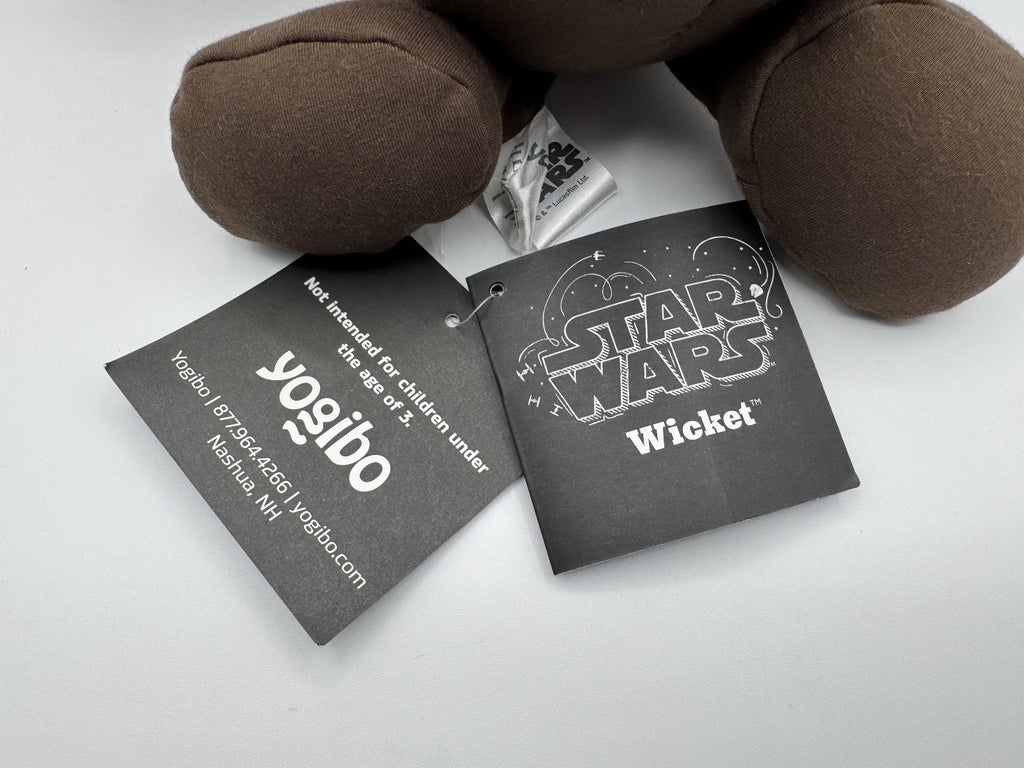 Yogibo Mates Wicket the Ewok 13" Plush Star Wars Disney EPS Microbeads Stuffy