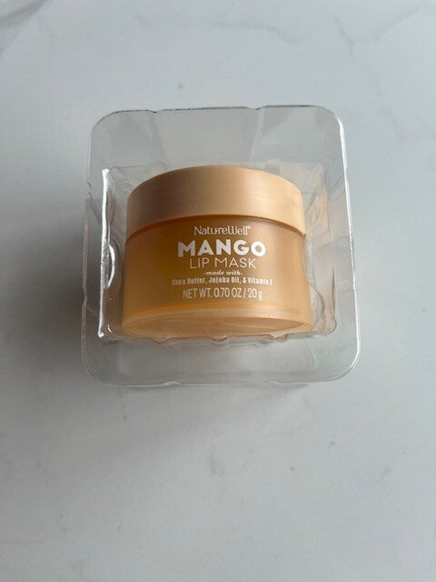 NatureWell Hydrating Lip Mask Mango 0.70 oz  Shea Butter,Jojoba Oil Vitamin  E