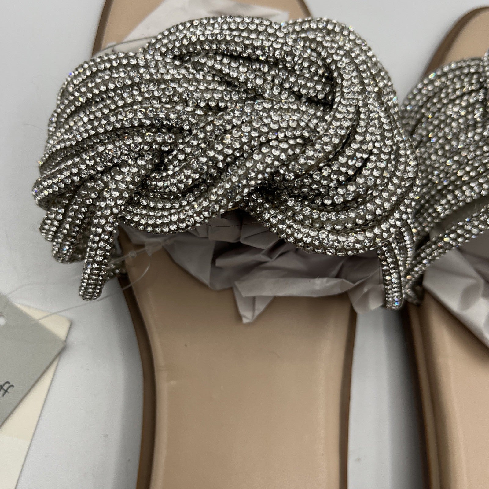 a new day women's slides 546 Sliver Braided Strap Slide Sandals Casual Slip-on
