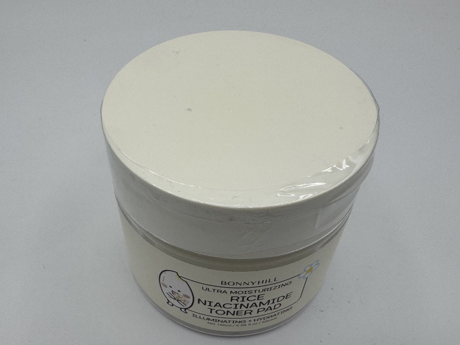 BonnyHill Rice Niacinamide Illuminating & Hydrating Toner Pad, 60pads NEW SEALED