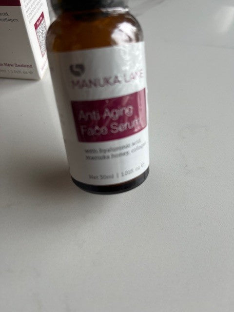 Anti-Aging Manuka Honey Face Serum with Collagen HyaluronicAcid&Manuka 1.01ozNIB