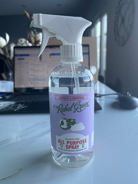Rebel Greens All Purpose Room Spray Lavender & Grapefruit 16oz Sulfate Free NEW