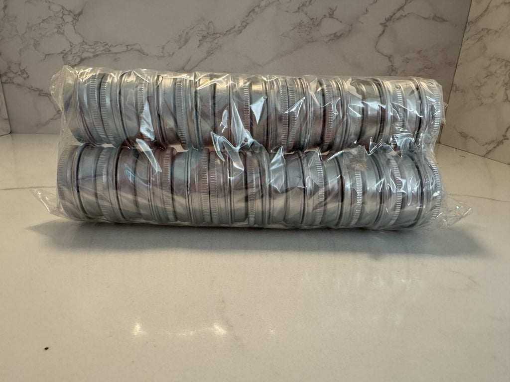 20 pc. Aluminium Empty Cosmetic Pot Jar Tin Container Silver Box Screw Lid 15 ml