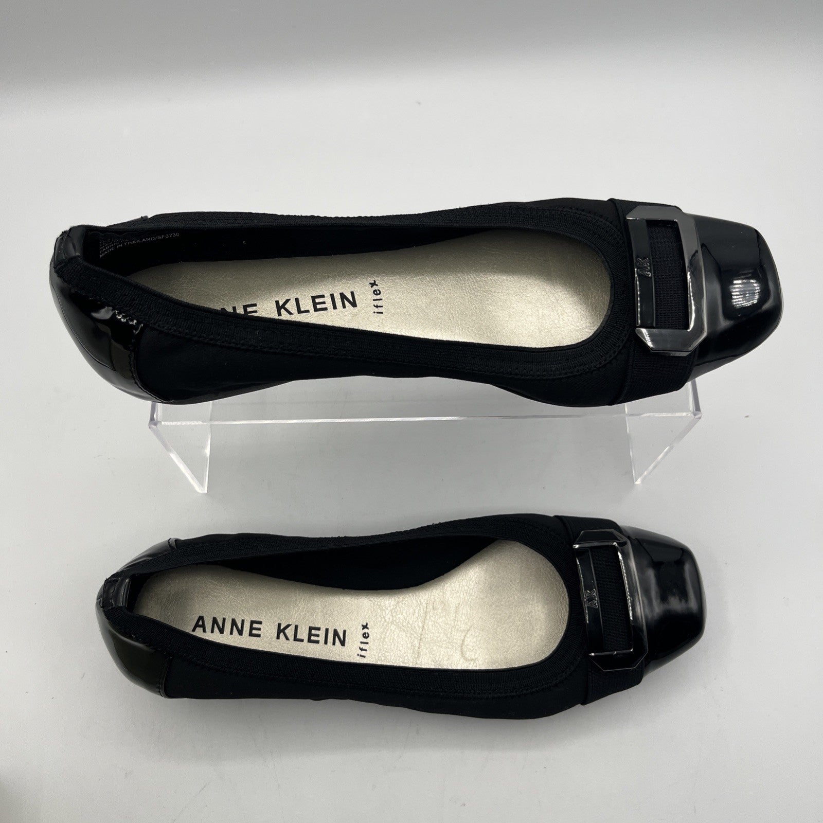 Anne Klein Signature AKUPLIFT 2 iflex Women Shoes Sz 8M Ballet black Slip on NIB