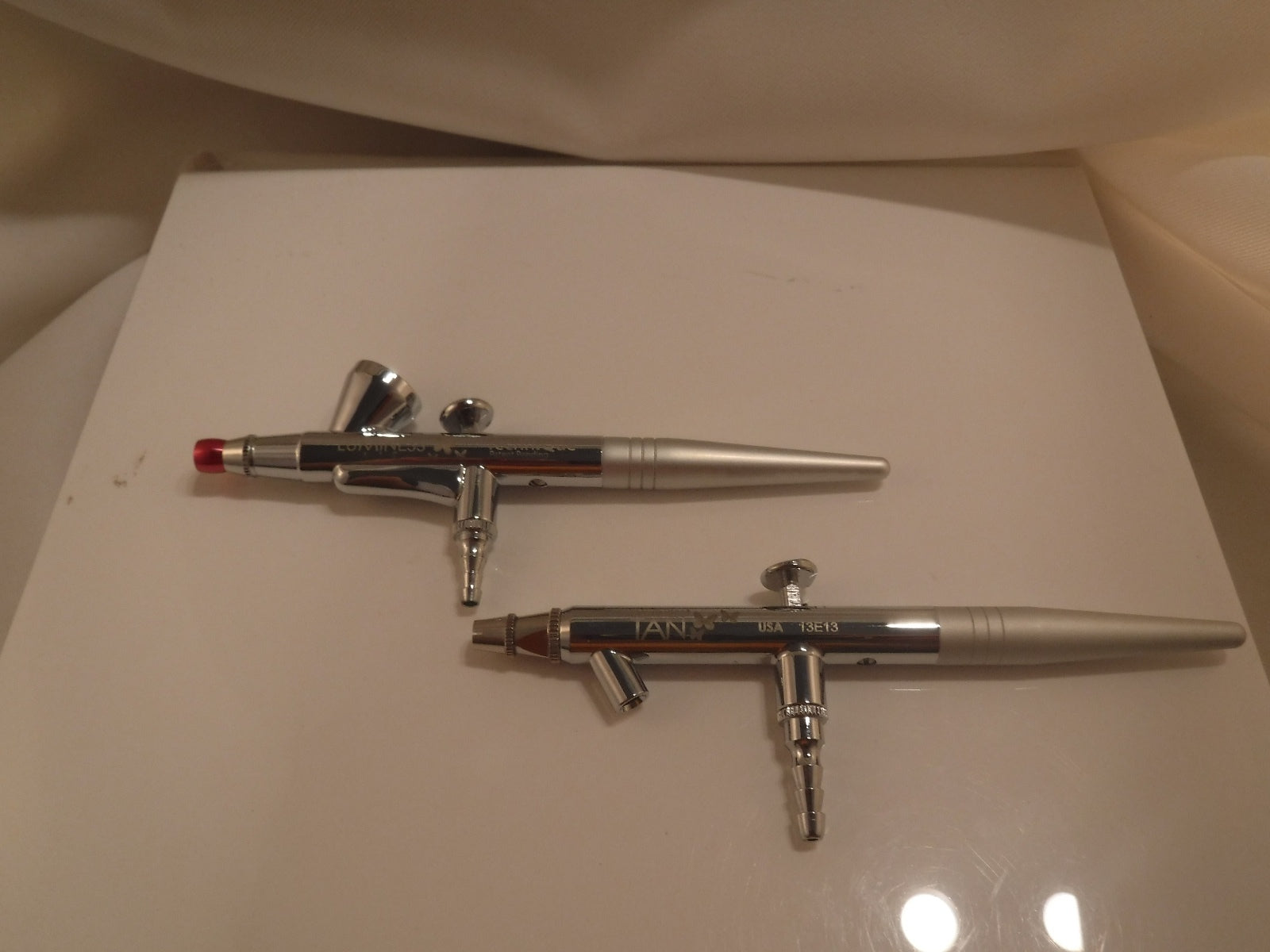 Luminess Air Airbrush System Tanning & Makeup No Drip Pink Tip Stylus Fair Combo