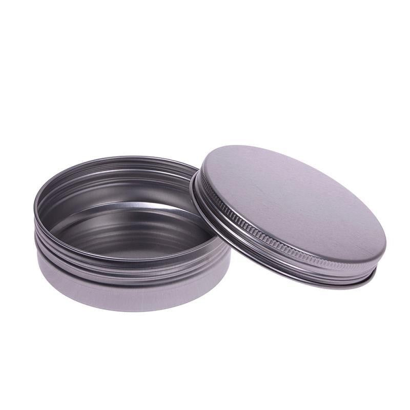 20 pc. Aluminium Empty Cosmetic Pot Jar Tin Container Silver Box Screw Lid 15 ml