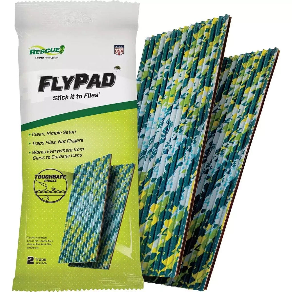 2 pk. Rescue FlyPad Disposable Fly Trap (4 traps ) FP2-DB16  Clean Simple Setup