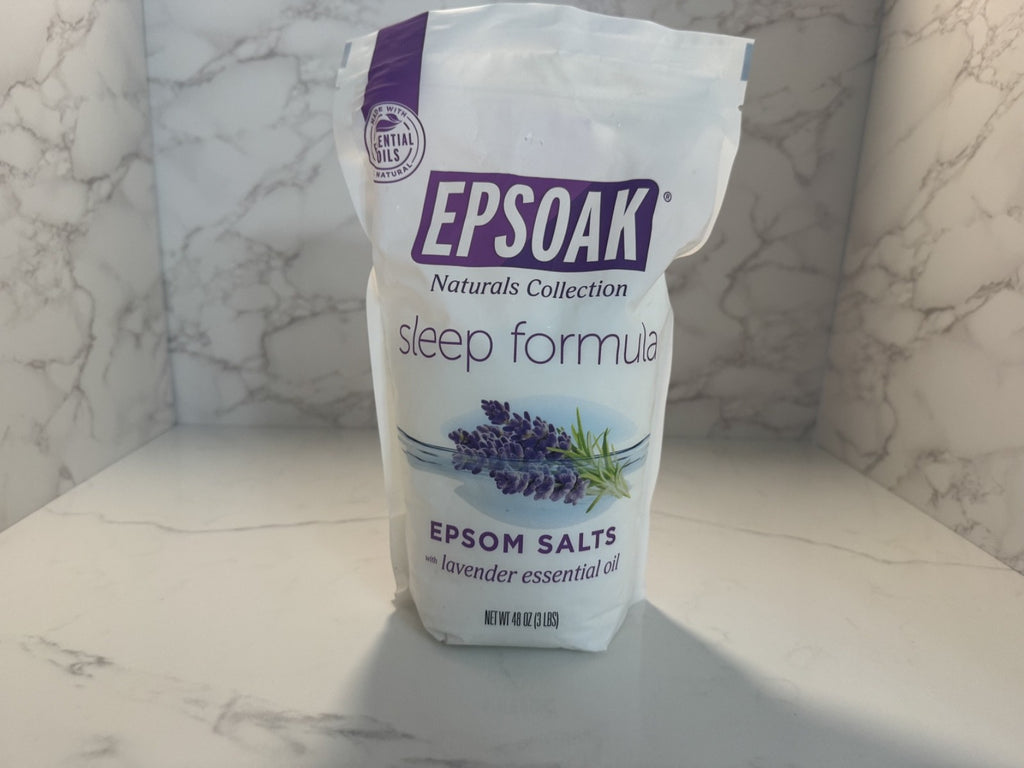 Epsoak Natural Collection Sleep Formula Lavender Epsom Salts, 3 LBS (48 oz) NEW