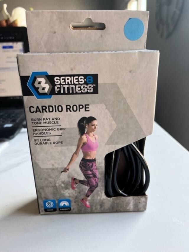 Lot of 2- Cardio Jump Rope Serie 8 Fitness burn fat tone muscle 9" Rope,  NIB