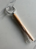 Original Danish Dough Whisk Dutch Style 13" Stainless Steel Lg. Wooden Hand NEW