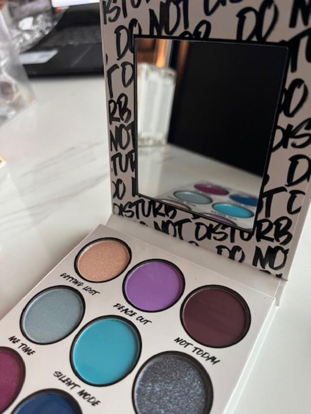 BH COSMETICS DO NOT DISTURB 9 COLOR EYESHADOW SHADOW PALETTE W/BRUSH NEW