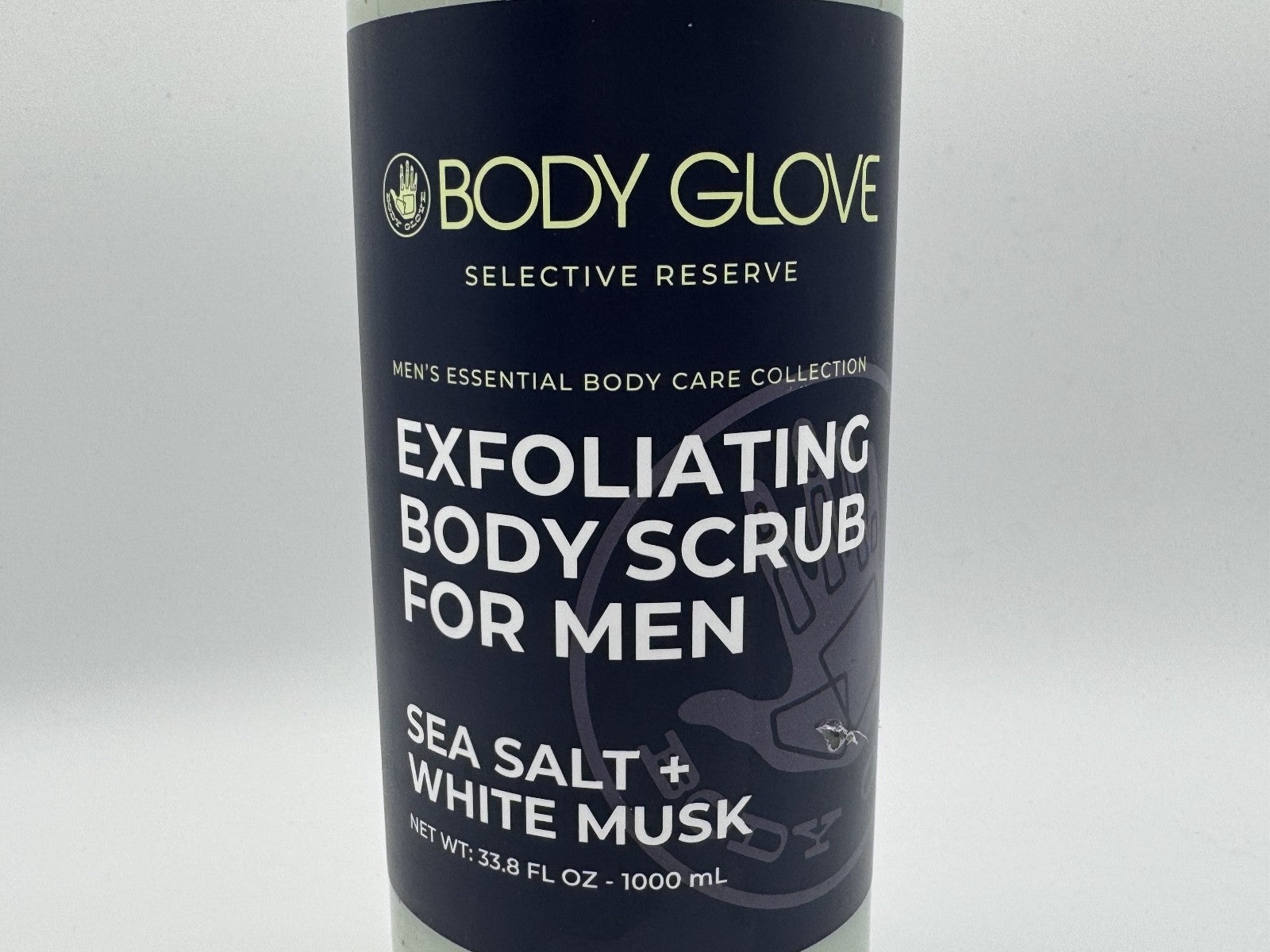 Body Glove Exfoliating Body Scrub for Men Sea Salt & White Musk, 33.8oz NEW