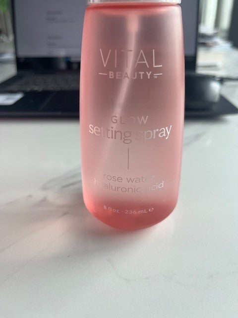 Vital Beauty Glow Setting Spray Rose Water Hyaluronic Acid 8 fl oz New & Sealed 