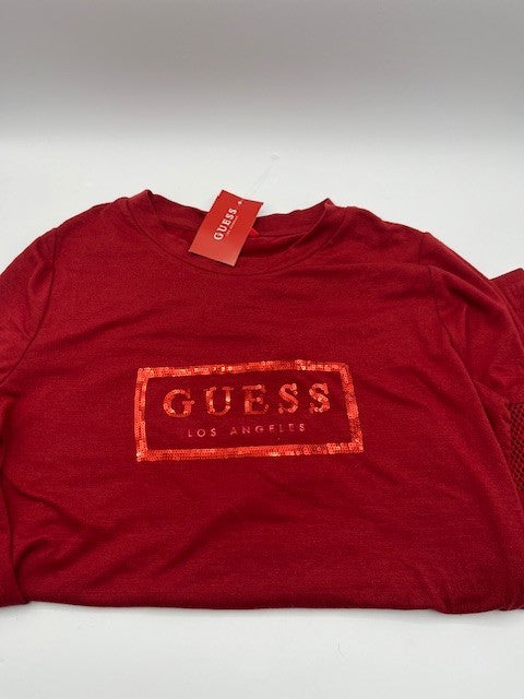 Guess Women's Vinous Pullover Long Sleeve Size Large, Color  Vinous, NWT