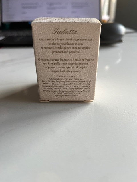 TOCCA ~ GIULIETTA EAU DE PARFUM SPLASH ~ 0.5, 15 ml. NIB