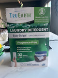 Tru Earth Eco-Strips Concentrated Laundry Detergent FRAGRANCE FREE 32 loads NIP