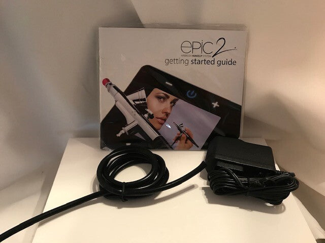 Luminess Air Airbrush EPIC 2 Makeup System No drip pink Stylus & 4pc Med Makeup
