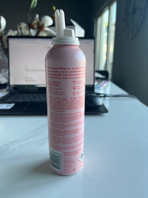Allkinds Australia SWEET TALK  Body Whipped Shower Foam 8.8 oz, Cream, NO CAP