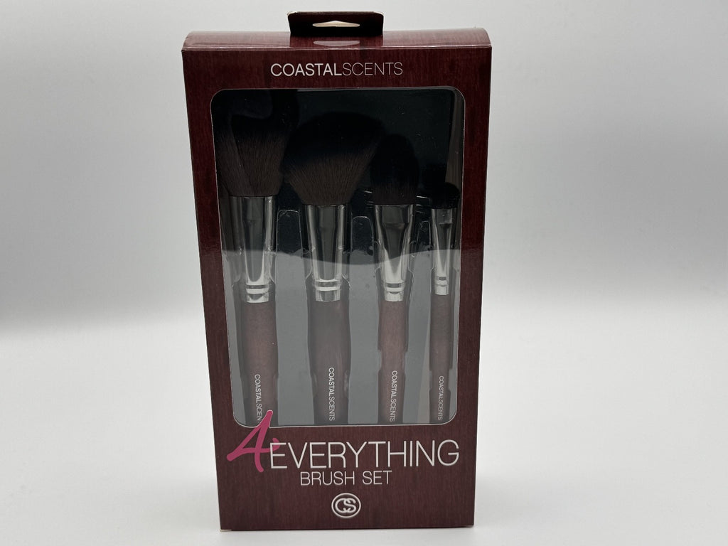 Coastal Scents Everything Brush 4pc Set, Makeup Brushes, Blush, Eye Shadow, NIB